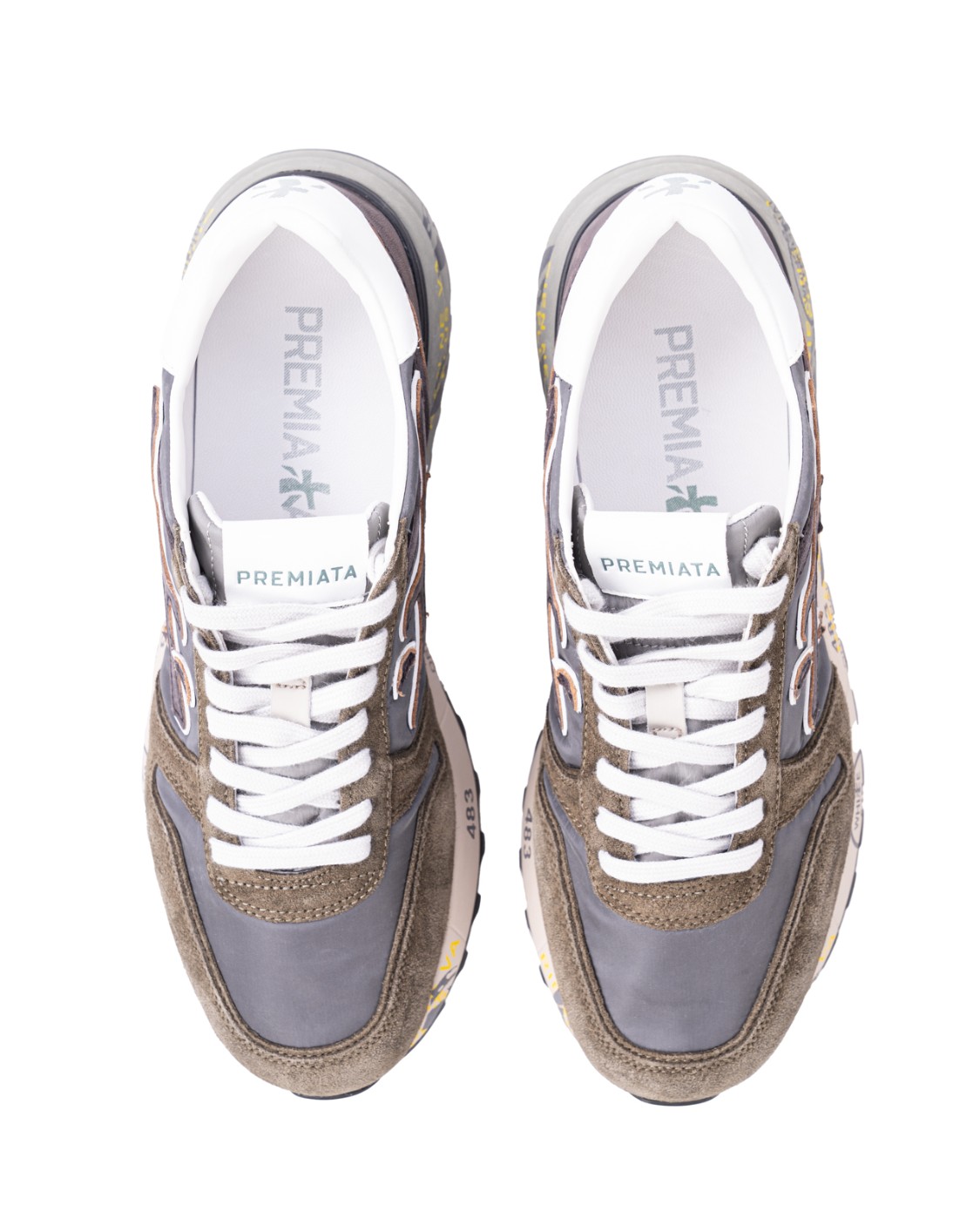 shop PREMIATA  Scarpa: Premiata Sneakers "Mick 6417".
Iconica silhouette arrichita dal logo Premiata e dallo spoiler sulla suola.
Altezza suola 4,2 cm.
Composizione: Sole: 65% EVA 5% TPU 30% gomma
Superiore: 55% pelle di vitello 45% PA
Fodera: 100% pelle di capra.
Made in Vietnam.. MICK 6417-V number 3555763